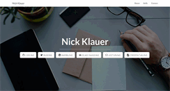 Desktop Screenshot of nickklauer.info